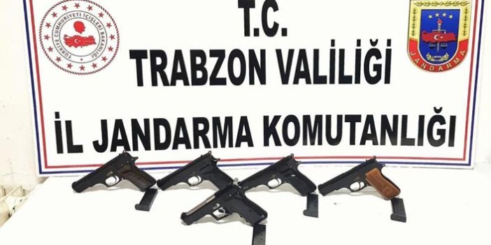 Trabzon’da 3 ilçede Silah Kaçakçılığı