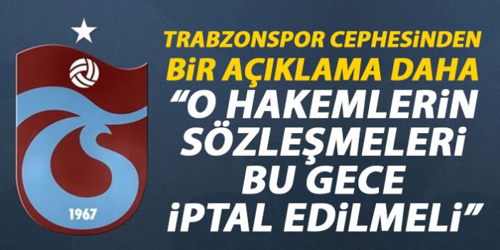 Trabzonspor’dan bir açıklama daha: Bizimle sinsice savaş verdiklerine inananlar...