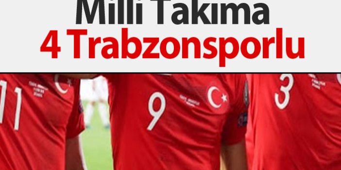 Milli Takıma 4 Trabzonsporlu