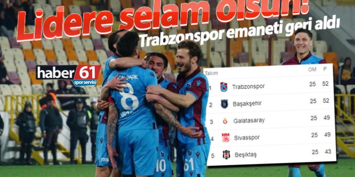 Trabzonspor Malatya'yı yendi, liderliği aldı