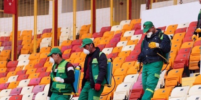 Trabzonspor maçı öncesi stadda Koronavirüs önlemi