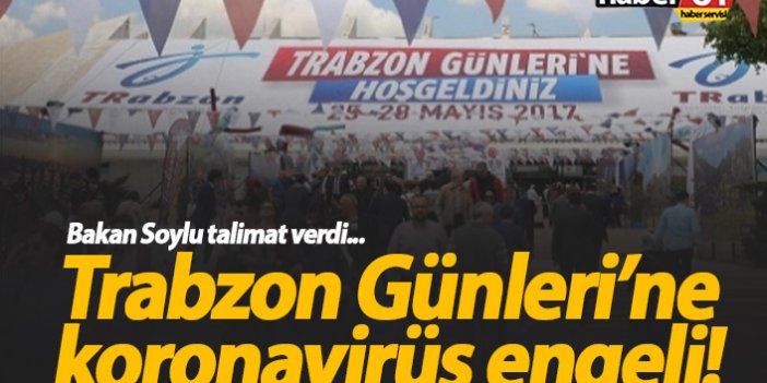 Trabzon Günleri'ne koronavirüs engeli