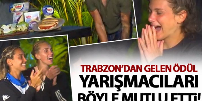 Survivor’da Trabzon’dan gelen ödülü görünce sevinç çığlığı attılar