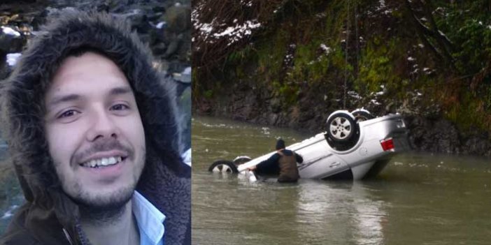 Karda kayan otomobil ırmağa uçtu: 1 ölü