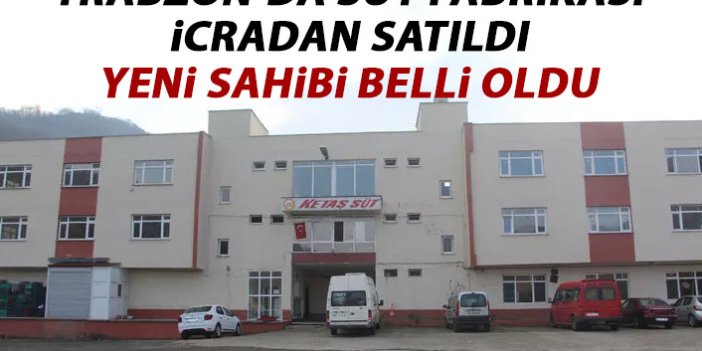 Trabzon'da süt fabrikası icradan satıldı!