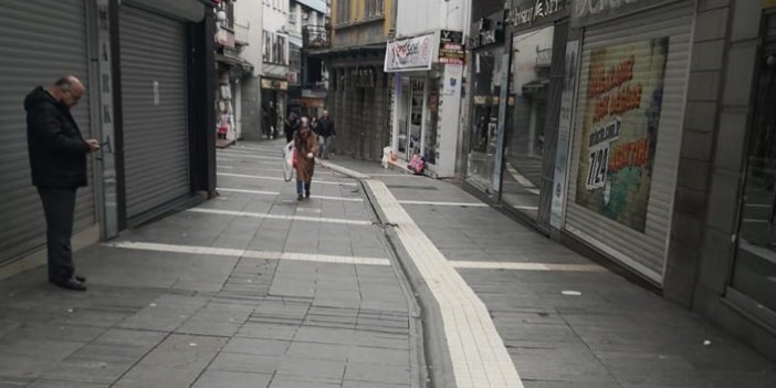 Trabzon’da koronavirüs sokakları boşalttı