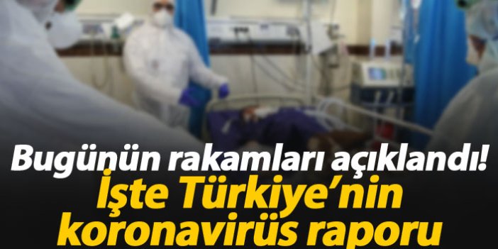 Türkiye'de koronavirüs raporu: işte yeni rakamlar