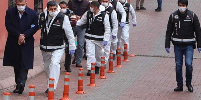 Kayseri'de suç örgütü şüphelisi 8 kişi adliyede