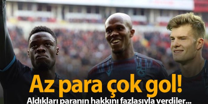 Trabzonspor'un 3 hücumcusu aldığı paranın hakkını verdi