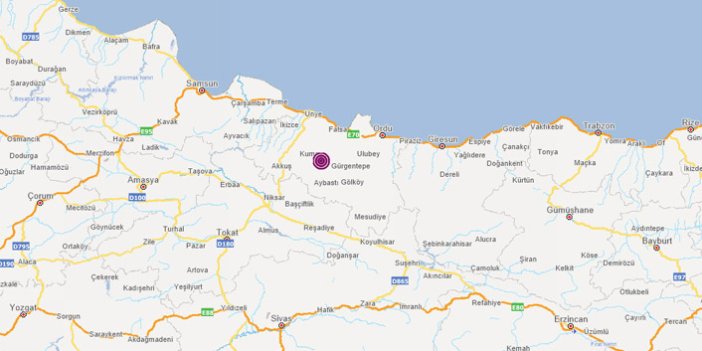Ordu'da deprem! Trabzon'da da hissedildi
