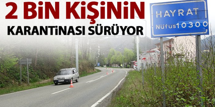 Trabzon'da o ilçede 2 bin kişinin karantinası sürüyor