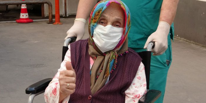 84 yaşında koronavirüsü yendi