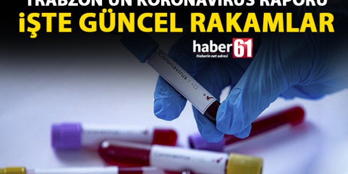 Trabzon’un koronavirüs raporu! İşte güncel rakamlar!