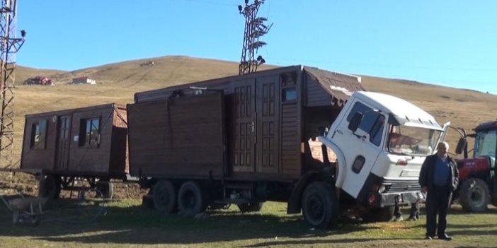 Trabzon'da koronavirüse karşı kamyon evde izolasyon
