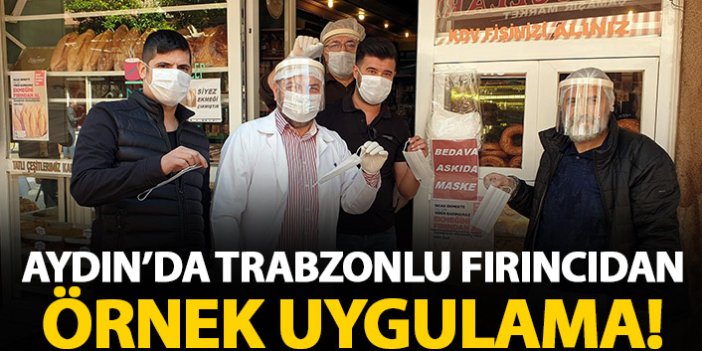 Trabzonlu fırıncı aileden askıda maske kampanyası