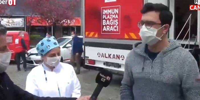 Koronavirüsü yendi, Trabzon'a gelip immün plazma bağışı yaptı