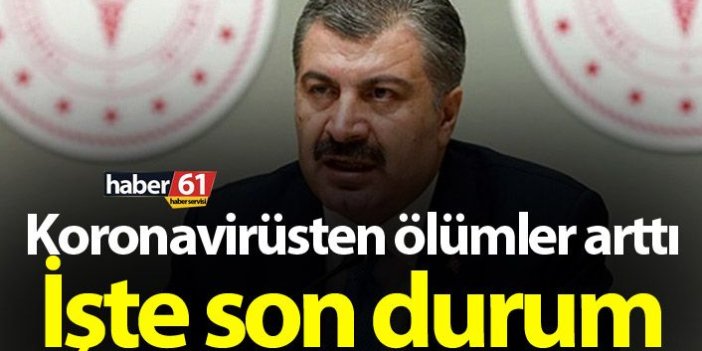 Sağlık Bakanı Koca Türkiye’nin koronavirüs rakamlarını açıkladı