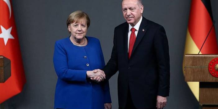 Cumhurbaşkanı Erdoğan Merkel'le görüştü
