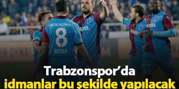 Trabzonspor bu şekilde idman yapacak
