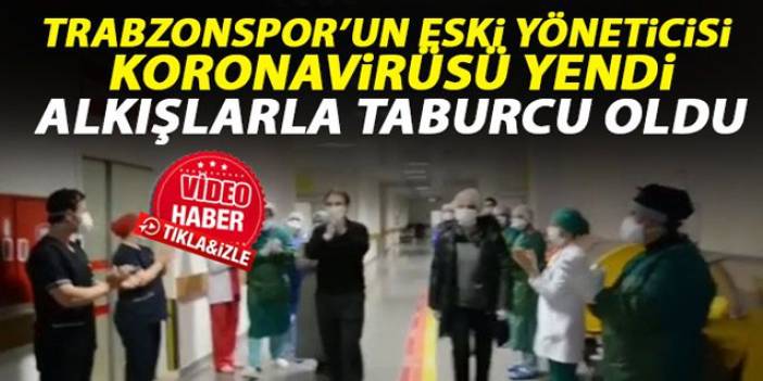 Trabzon'da koronavirüs yenen aile alkışlarla uğurlandı