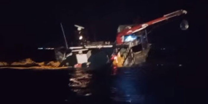 Tekne alabora oldu, Karadenizli balıkçılar kurtardı