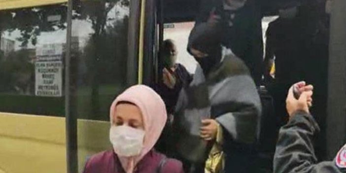 Sultangazi'deki minibüste 16 fazla yolcu çıktı