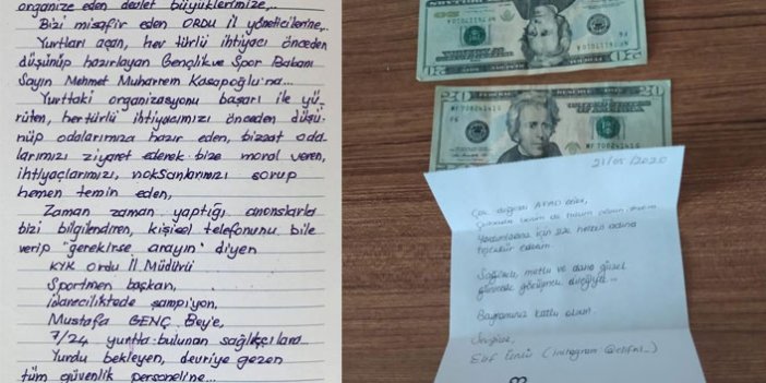 Yurtlarda kalan vatandaşlardan geriye yazdıkları mektupları kaldı