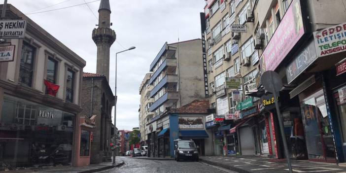 kısıtlamanın 3. gününde Trabzon'da sokaklar boş kaldı. 25 Mayıs 2020