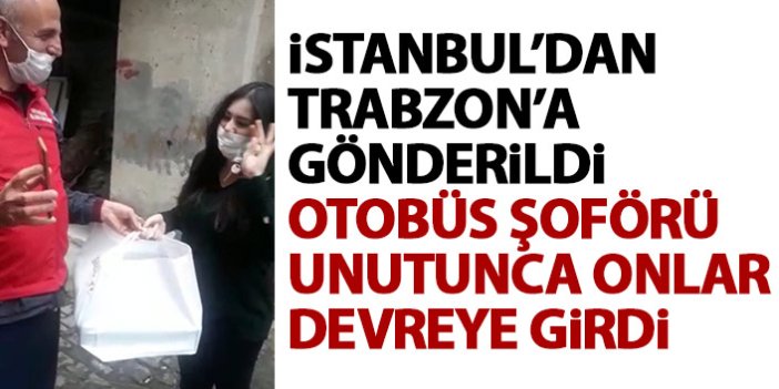 İstanul'dan Trabzon'a gönderilen paketi otobüs şoförü unuttu onlar devreye girdi