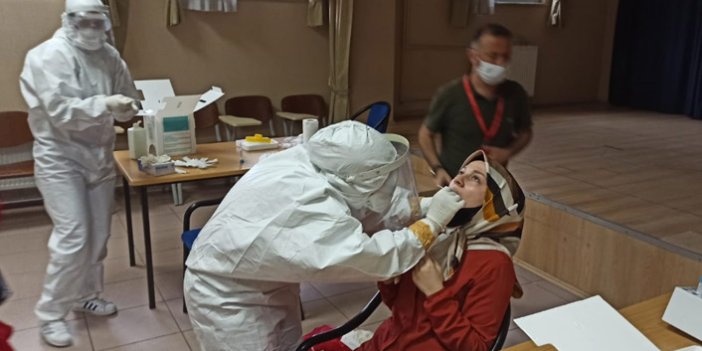 Trabzon'da kreş çalışanları koronavirüs testinden geçti