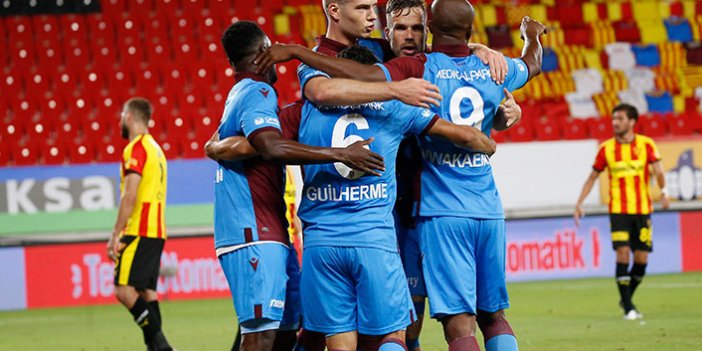 Trabzonspor 10 kişiyle Göztepe'yi devirdi