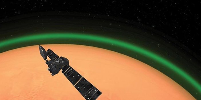 Mars atmosferinde yeşil ışık keşfedildi