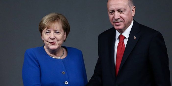 Erdoğan ile Merkel ile görüştü