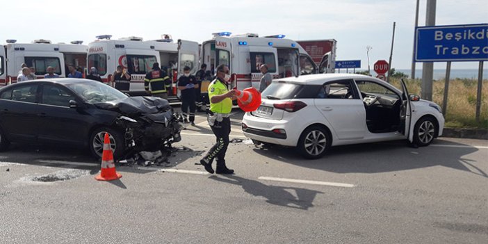 Trabzon yönüne giderken kaza: 4 kişi yaralandı
