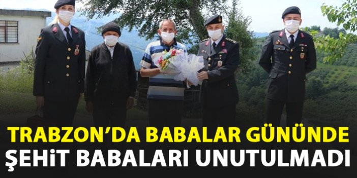 Trabzon'da şehit babaları unutulmadı