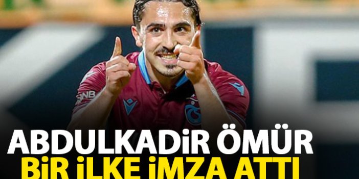 Trabzonspor'un genç yıldızı Abdulkadir'den bir ilk