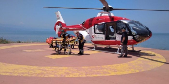 Trabzon'da helikopter ambulans 10 hasta için havalandı