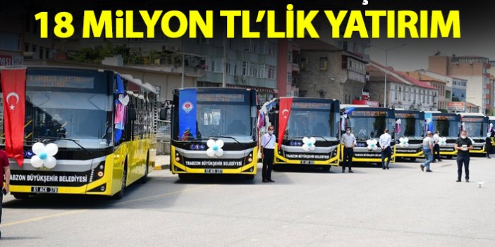 Trabzon’da 20 yeni otobüs için tören düzenlendi