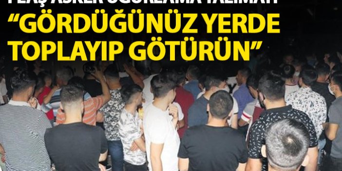 Cumhurbaşkanı Erdoğan'dan asker uğurlama töreni talimatı: Toplayın götürün