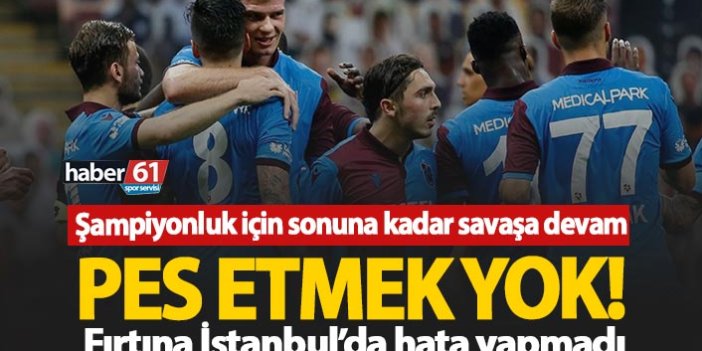 Trabzonspor Galatasaray'ı yendi, hata yapmadı!