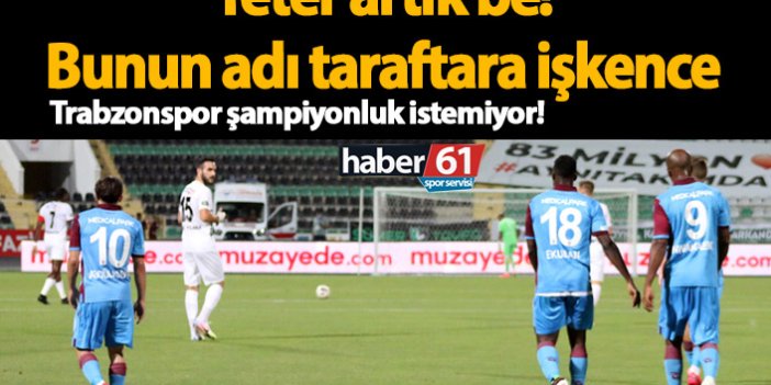 Şampiyonluk neyimize! Trabzonspor Denizli'ye yenildi...
