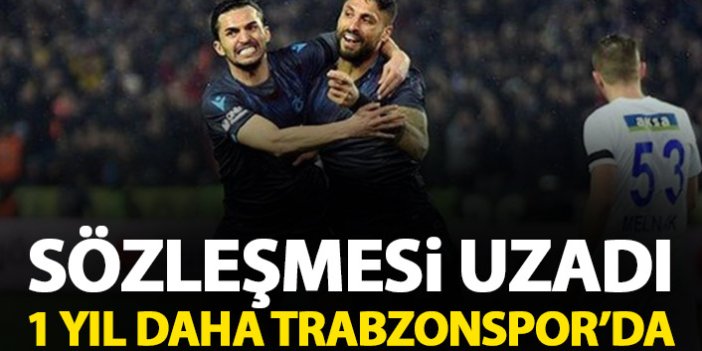 Trabzonsporlu futbolcunun sözleşmesi 1 yıl daha uzadı
