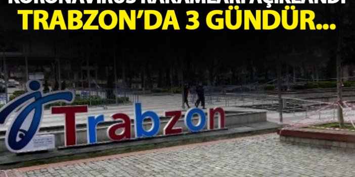Yeni koronavirüs rakamları açıklandı: Trabzon'da 3 gündür pnömoni yok!