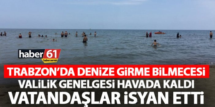 Trabzon’da denize girilecek alan bilmecesi!