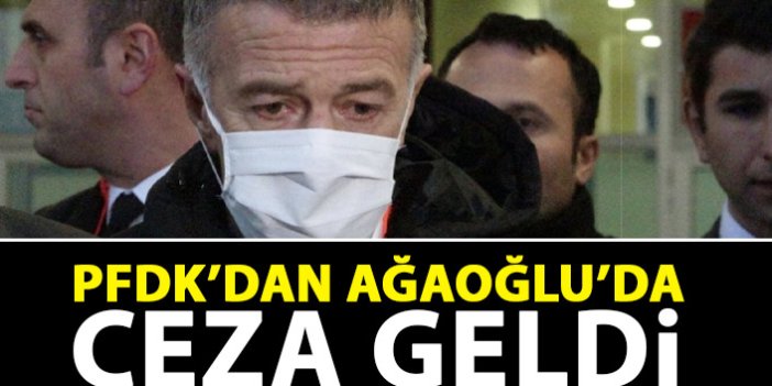 Ahmet Ağaoğlu'na PFDK'dan ceza