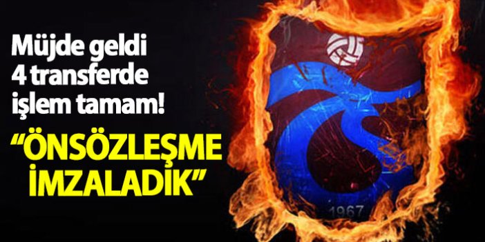Trabzonspor'da transfer müjdesi, imzalar tamam