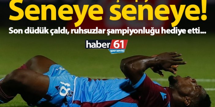 Trabzonspor Konya'ya yenildi, şampiyonluk gitti!
