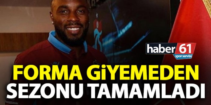 Trabzonspor'da Messias forma giymeden sezonu tamamladı