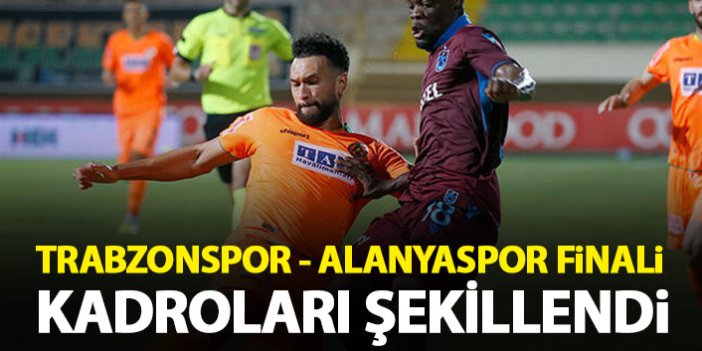 Trabzonspor'un Alanyaspopr 11'i şekillendi
