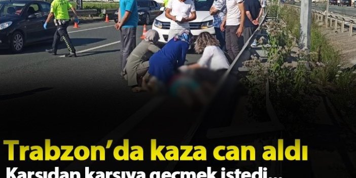 Trabzon'da kaza can aldı